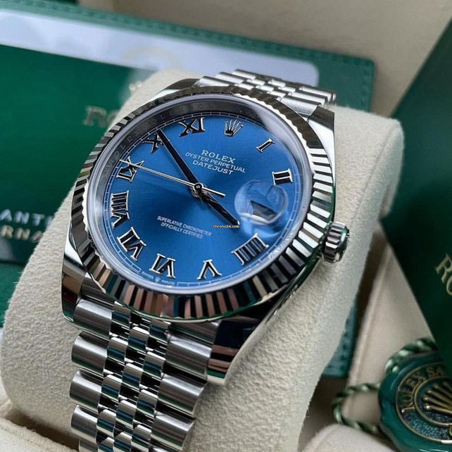 ROLEX DATEJUST JUBILÈE BLUE ROMAN - Image 2