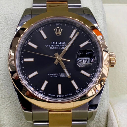 1AD68B7E-469C-4A2D-82F0-C57FD855B553.jpg ROLEX DATEJUST OYSTER BLACK & GOLD