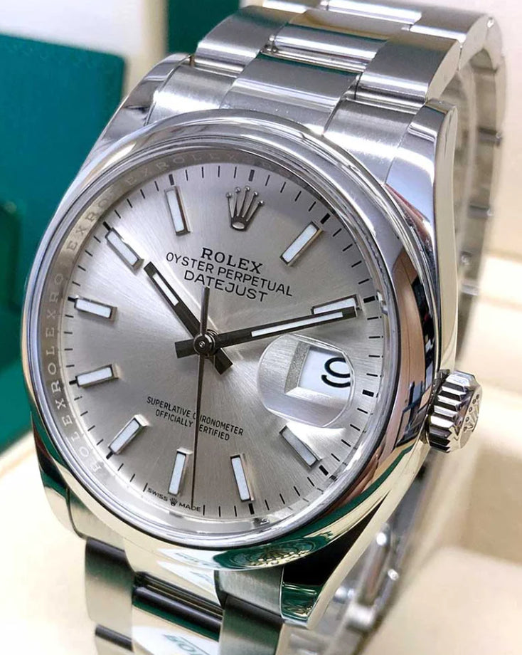 ROLEX DATEJUST OYSTER SILVER DIAL - Image 2