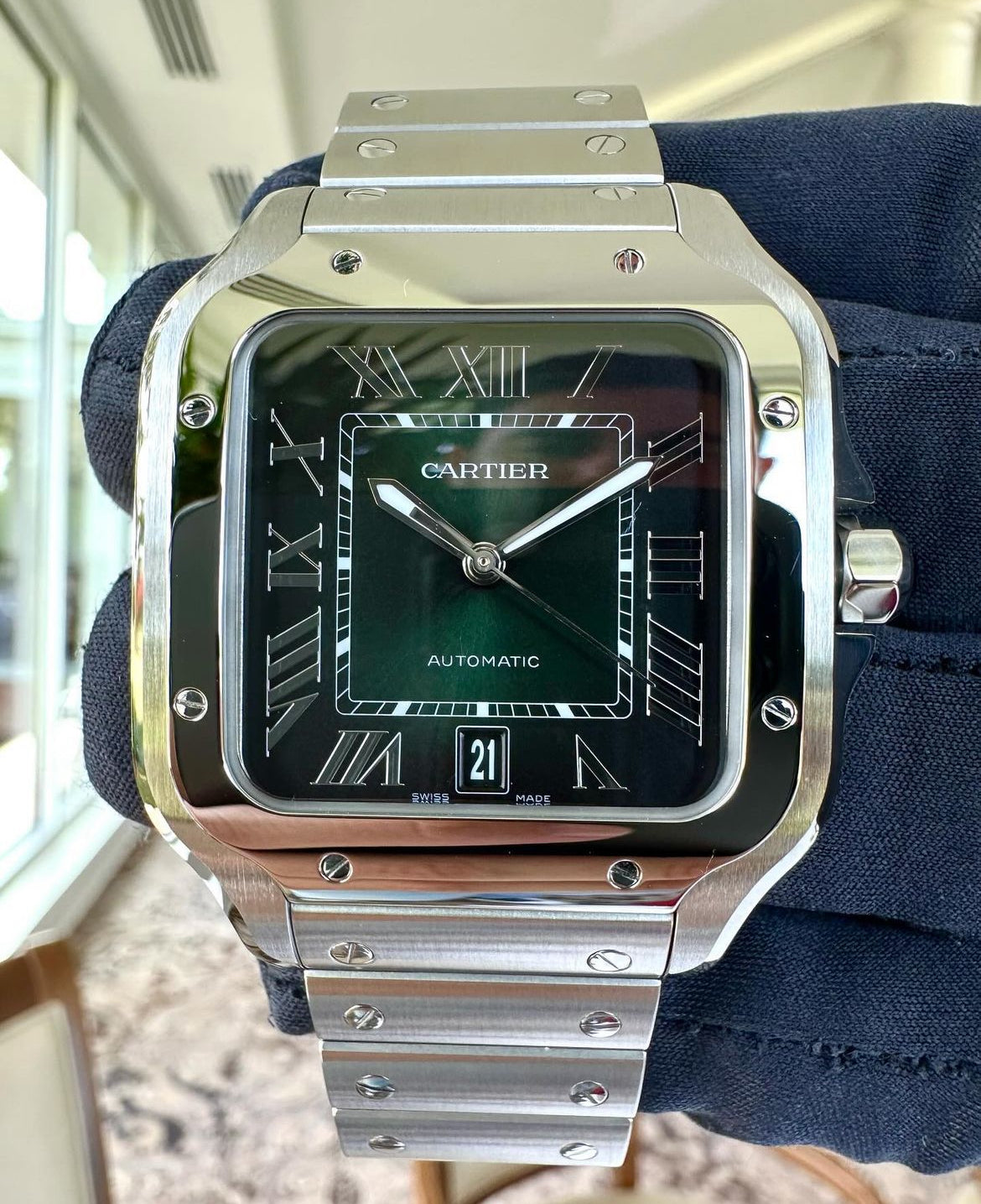 CARTIER SANTOS GREEN DIAL - Image 2