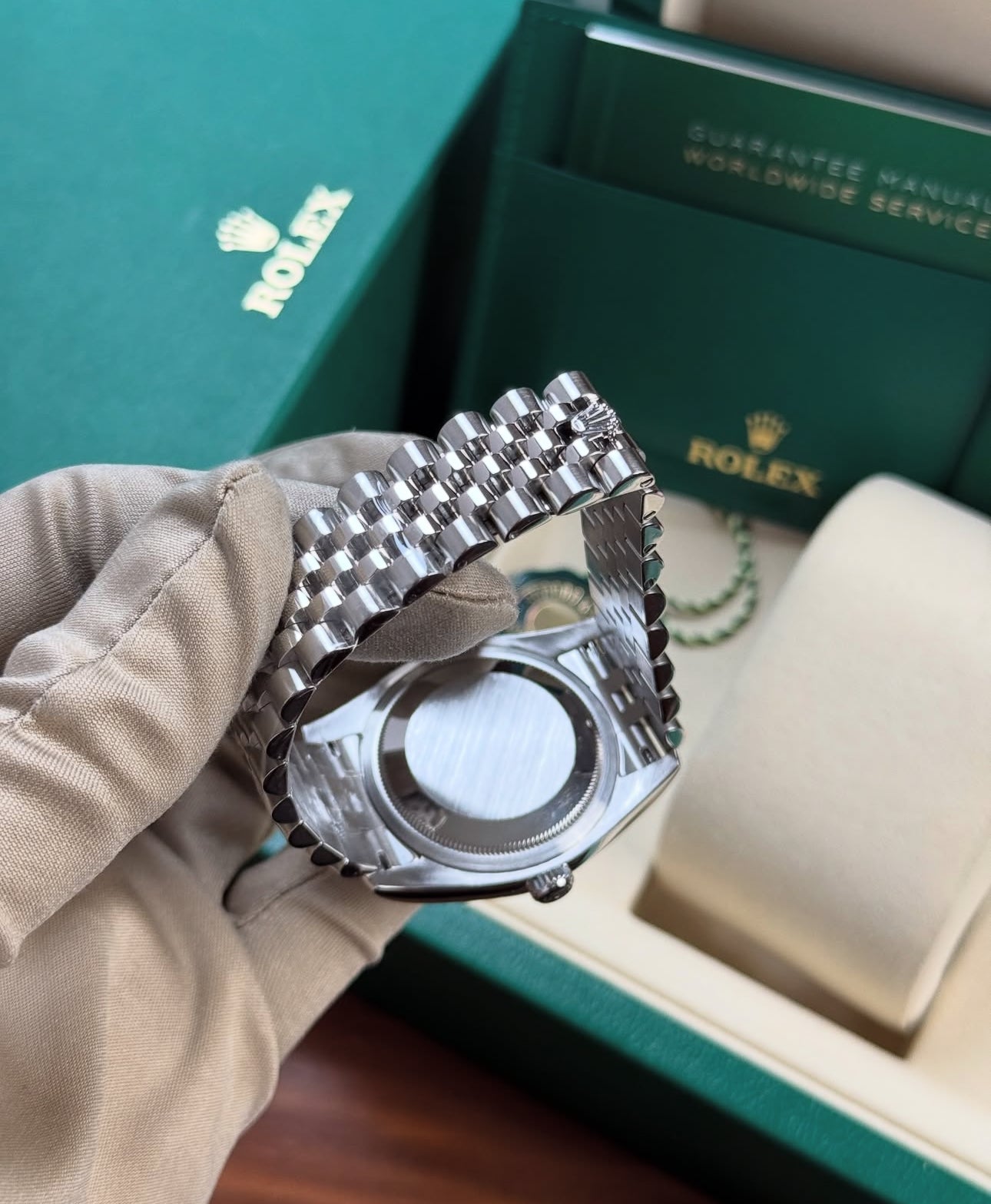 ROLEX DATEJUST JUBILEE BLACK DIAL DIAMOND - Image 3