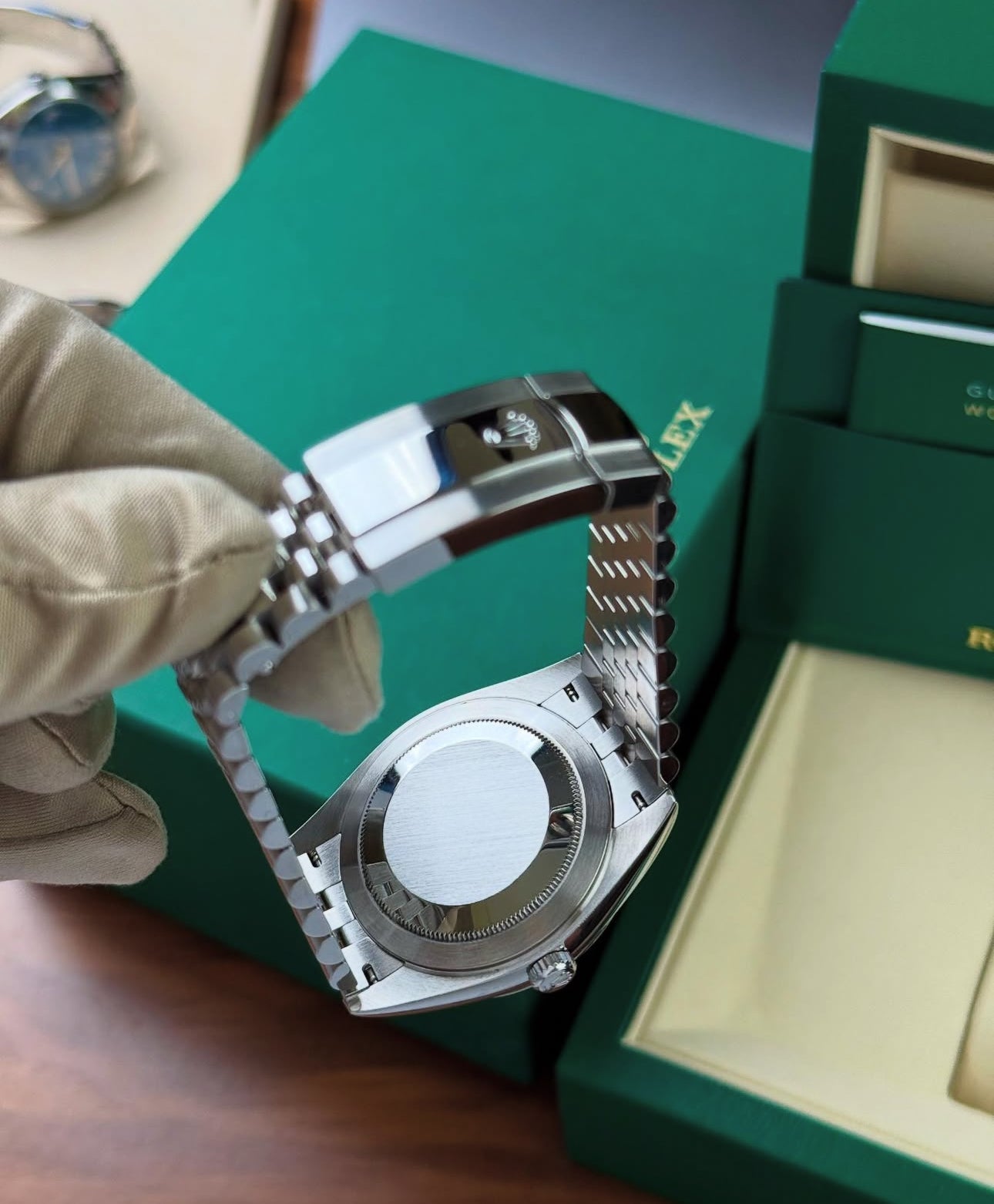 ROLEX DATEJUST JUBILÉE GREY RHODIUM DIAMOND - Image 3