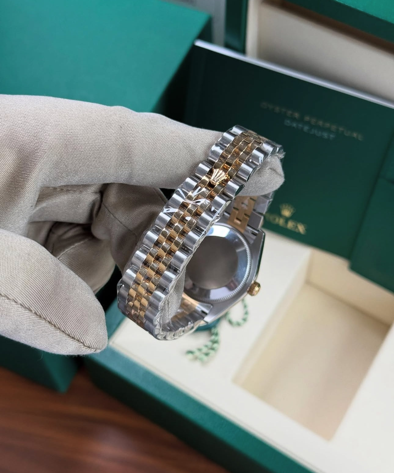 ROLEX DATEJUST JUBILÈE CHAMPAGNE ROMAN - Image 3