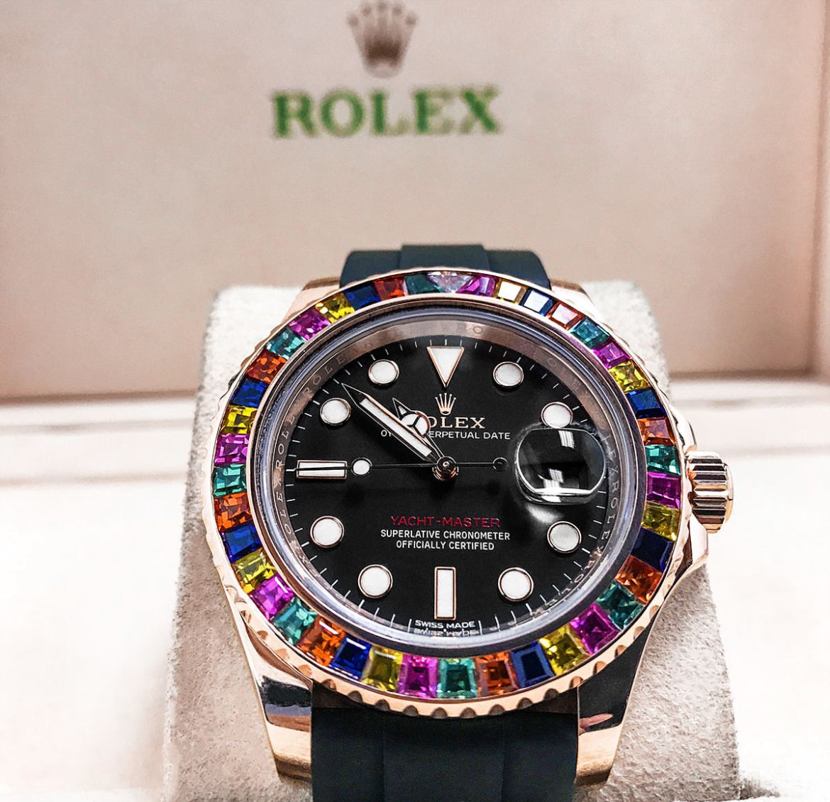 ROLEX YACHT-MASTER OYSTERFLEX RAINBOW - Image 2
