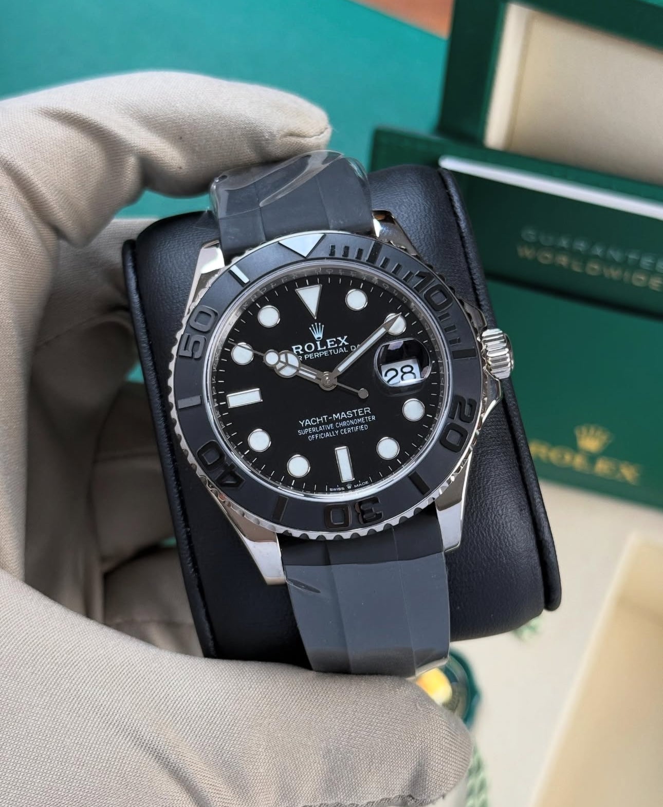 ROLEX YACHT-MASTER OYSTERFLEX BLACK - Image 2