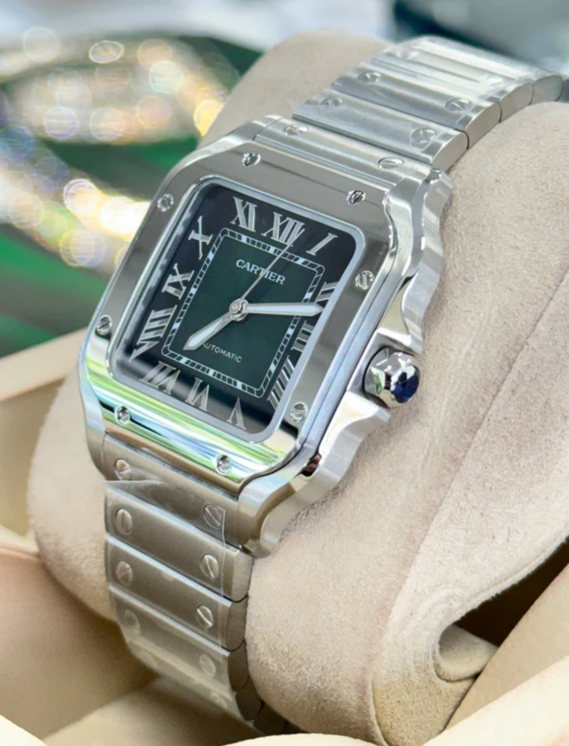 CARTIER SANTOS GREEN DIAL - Image 6