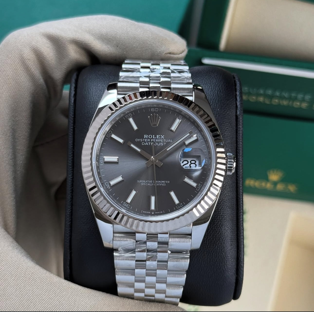 ROLEX DATEJUST JUBILEE GREY RHODIUM - Image 2