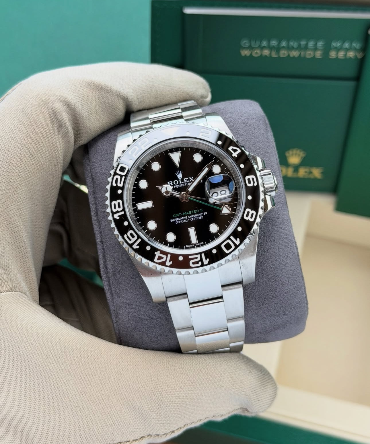 ROLEX GMT MASTER II BLACK DIAL - Image 2