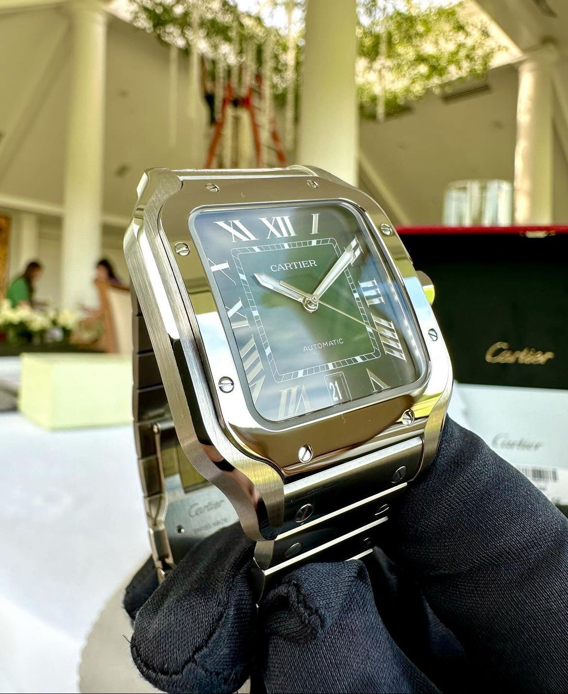 CARTIER SANTOS GREEN DIAL - Image 3
