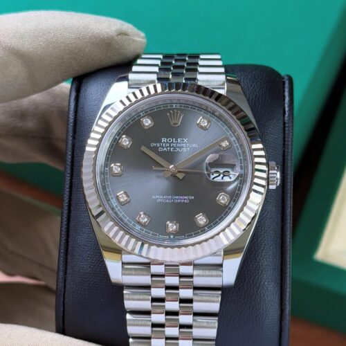FE7E1F07-7A8E-4528-963F-BBECED44ECF1.jpg ROLEX DATEJUST JUBILÉE GREY RHODIUM DIAMOND
