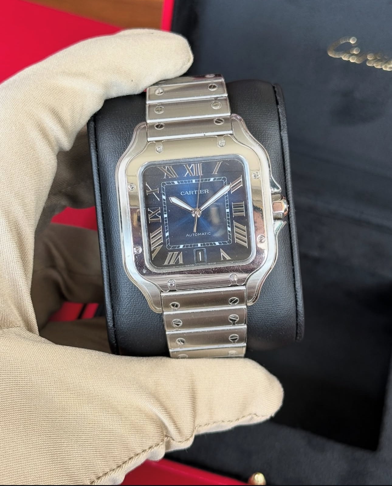 CARTIER SANTOS BLUE DIAL - Image 2