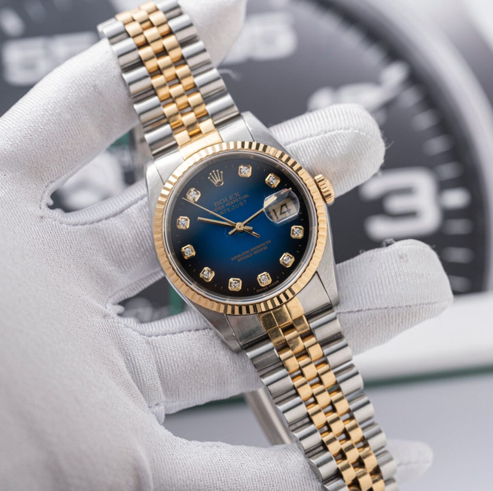 ROLEX DATEJUST JUBILÉE GOLDEN BLUE DIAMOND - Image 2