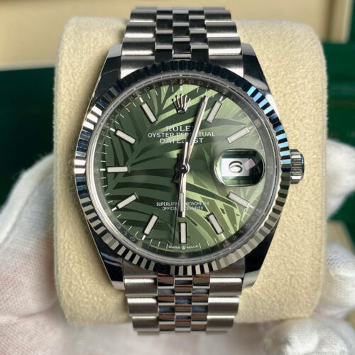 FullSizeRender_d0b04ae7-6bcd-4c8c-91bd-7393028e8bb7.jpg ROLEX DATEJUST JUBILÈE PALM GREEN