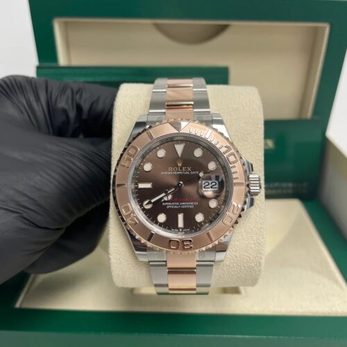 IMG-4699.jpg ROLEX YACHT-MASTER EVEROSE GOLD BROWN DIAL