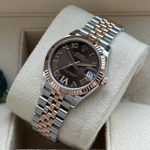 IMG_5654.jpg ROLEX DATEJUST JUBILEE GOLD CHOCOLATE ROMAN