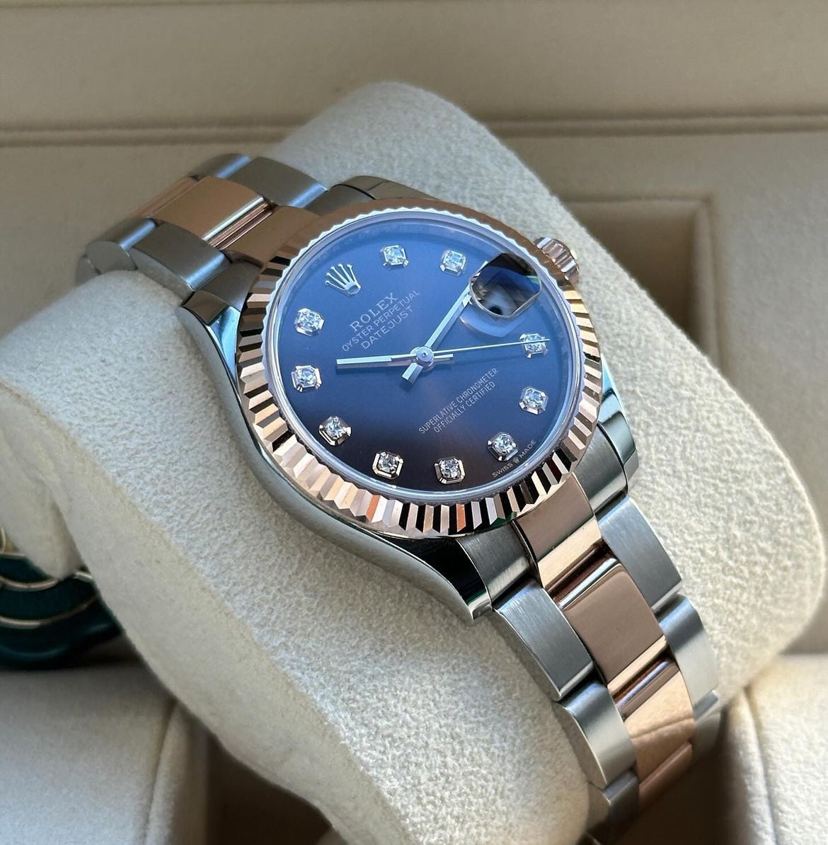 ROLEX DATEJUST OYSTER CHOCOLATE ROSE' GOLD - Image 2