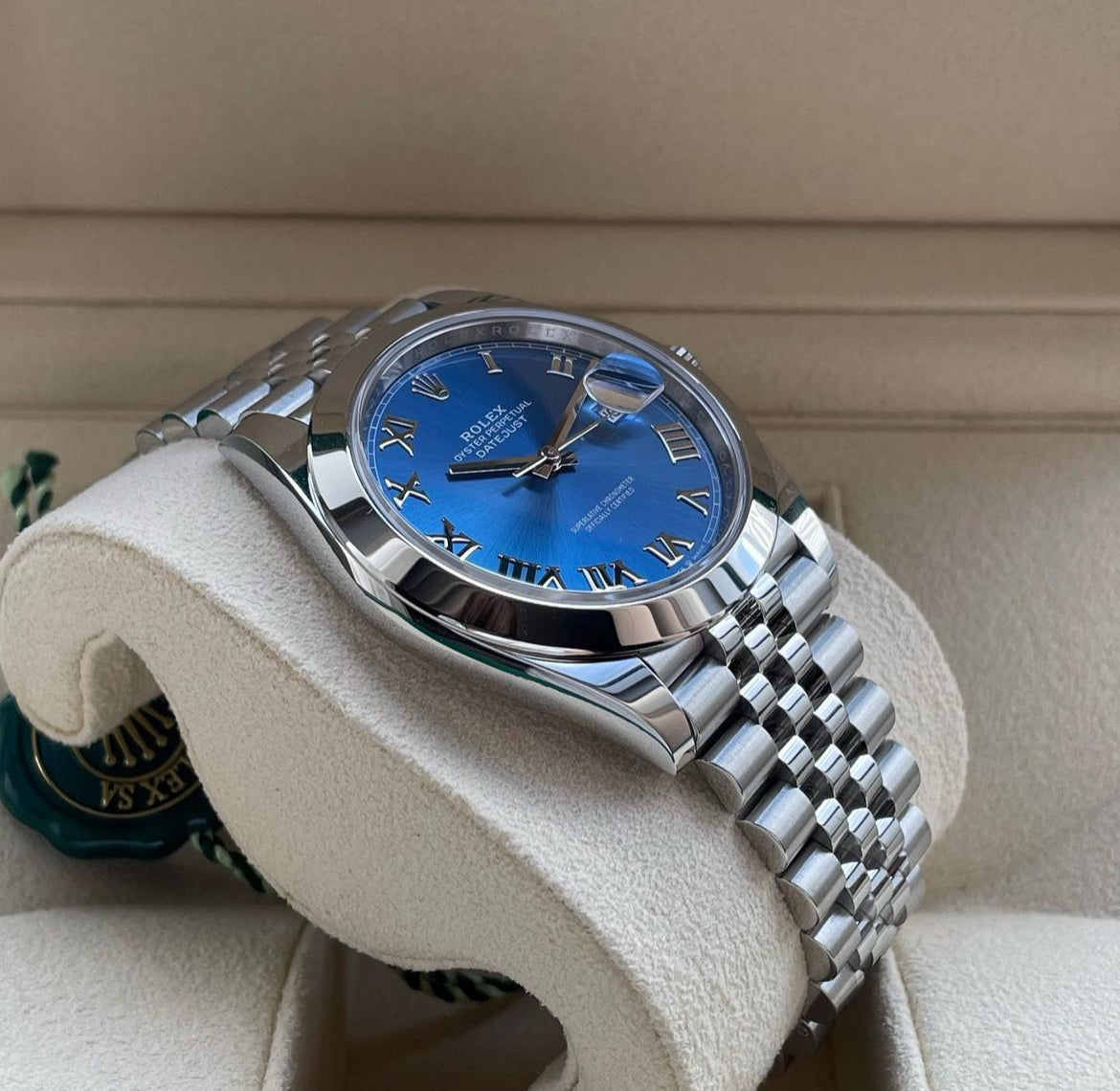 ROLEX DATEJUST JUBILEE OCEAN BLU ROMAN - Image 2