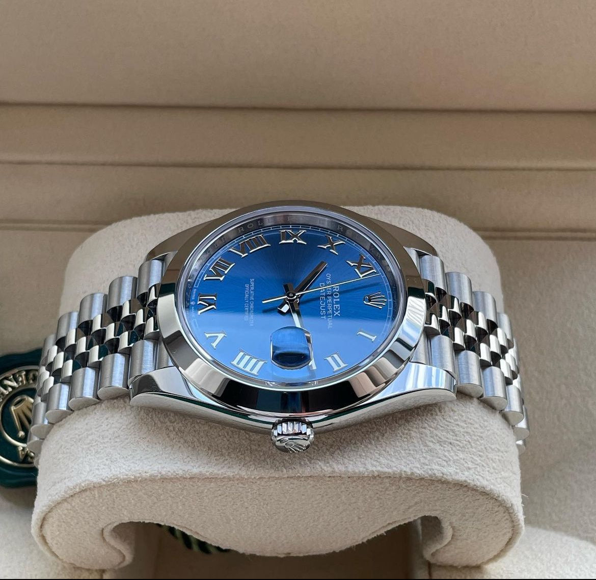 ROLEX DATEJUST JUBILEE OCEAN BLU ROMAN - Image 3