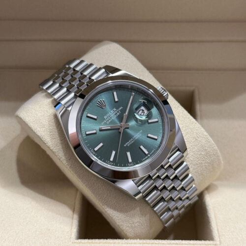 IMG_5680.jpg ROLEX DATEJUST JUBILEE MINT GREEN LISCIO