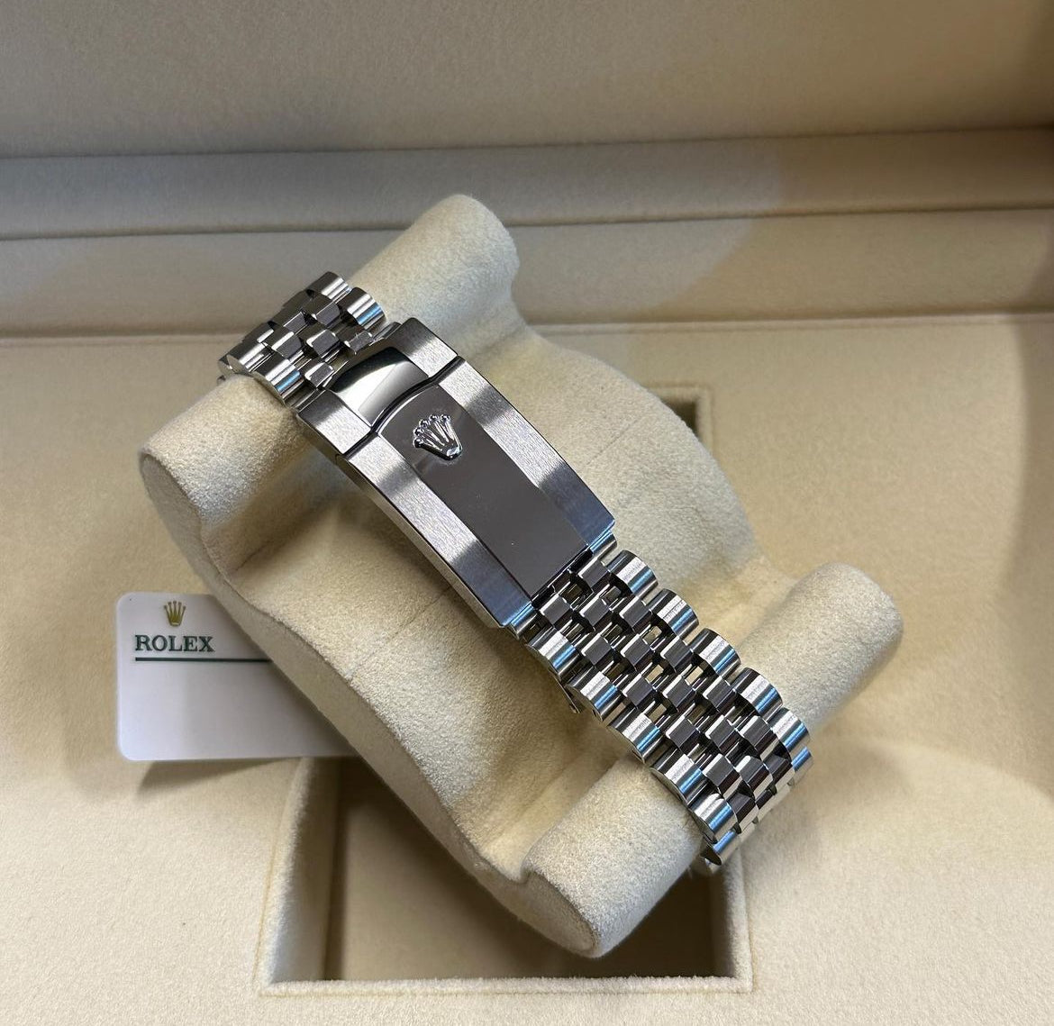 ROLEX DATEJUST JUBILEE MINT GREEN LISCIO - Image 3
