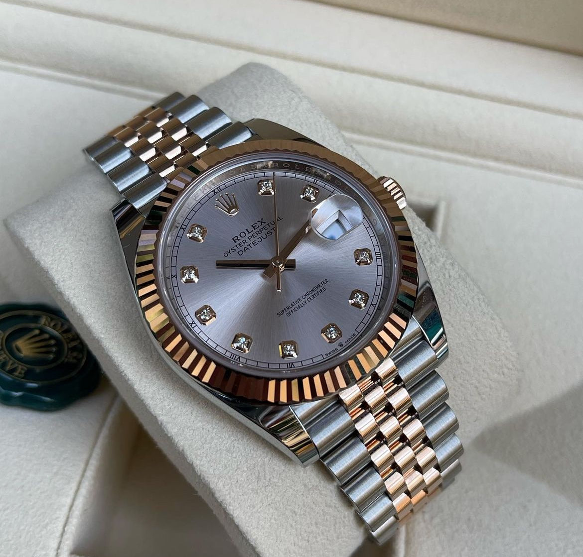 ROLEX DATEJUST JUBILEE GOLD & SILVER DIAMOND - Image 2