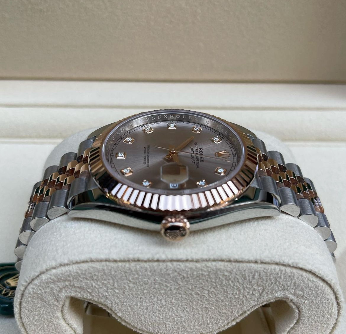 ROLEX DATEJUST JUBILEE GOLD & SILVER DIAMOND - Image 3