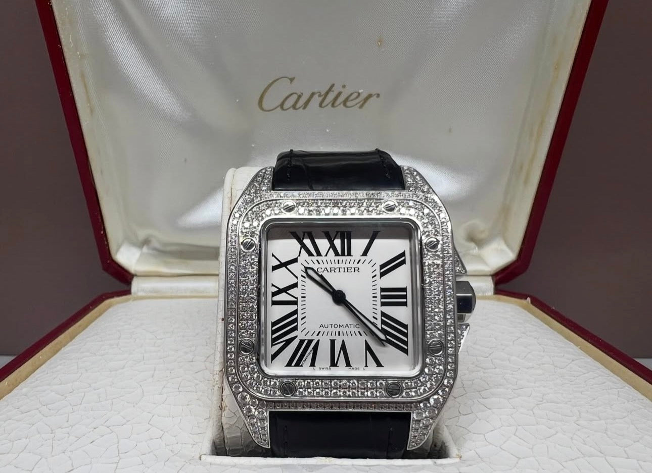 CARTIER SANTOS 100 XL BLACK DIAMOND - Image 3