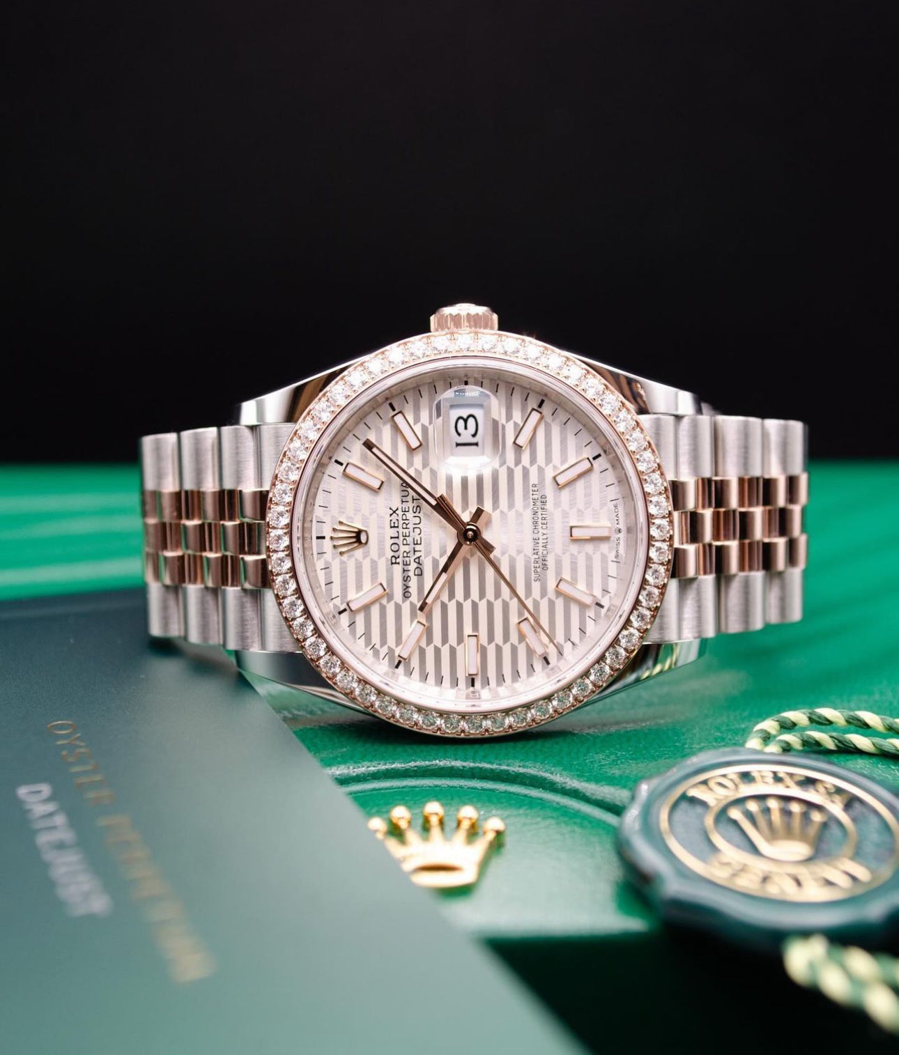 ROLEX DATEJUST JUBILEE BEZEL DIAMOND ROSE' - Image 3