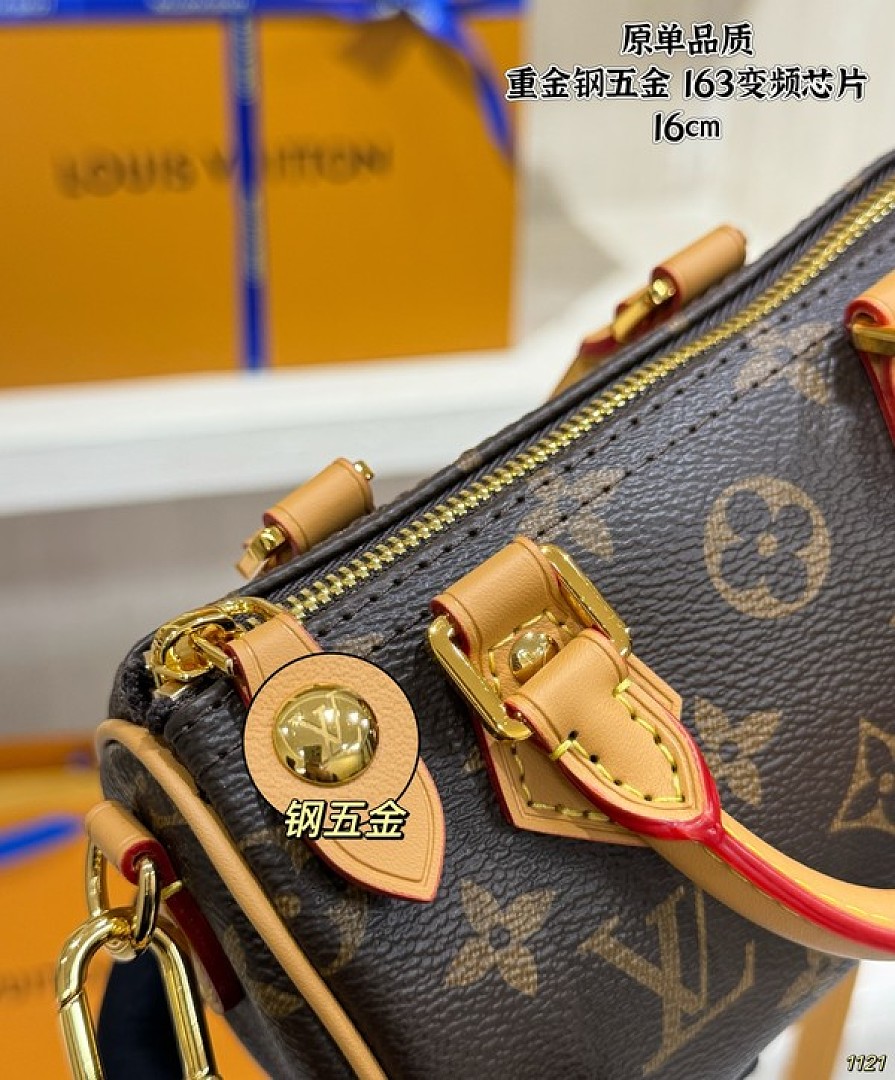 Louis Vuitton Nano Speedy-Style Monogram Bag — Brown - Image 4