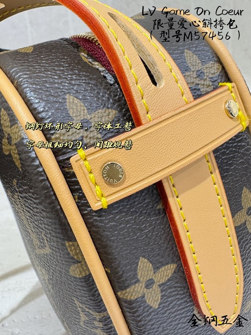 Louis Vuitton Heart-Shaped Monogram Bag — Brown - Image 4