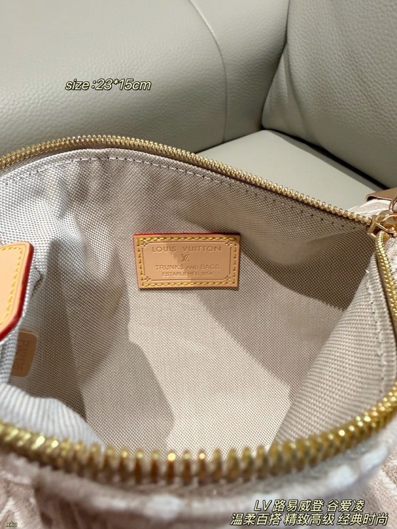 Louis Vuitton Textured Monogram Soft Trunk Bag — Grey & Pink Options - Image 9