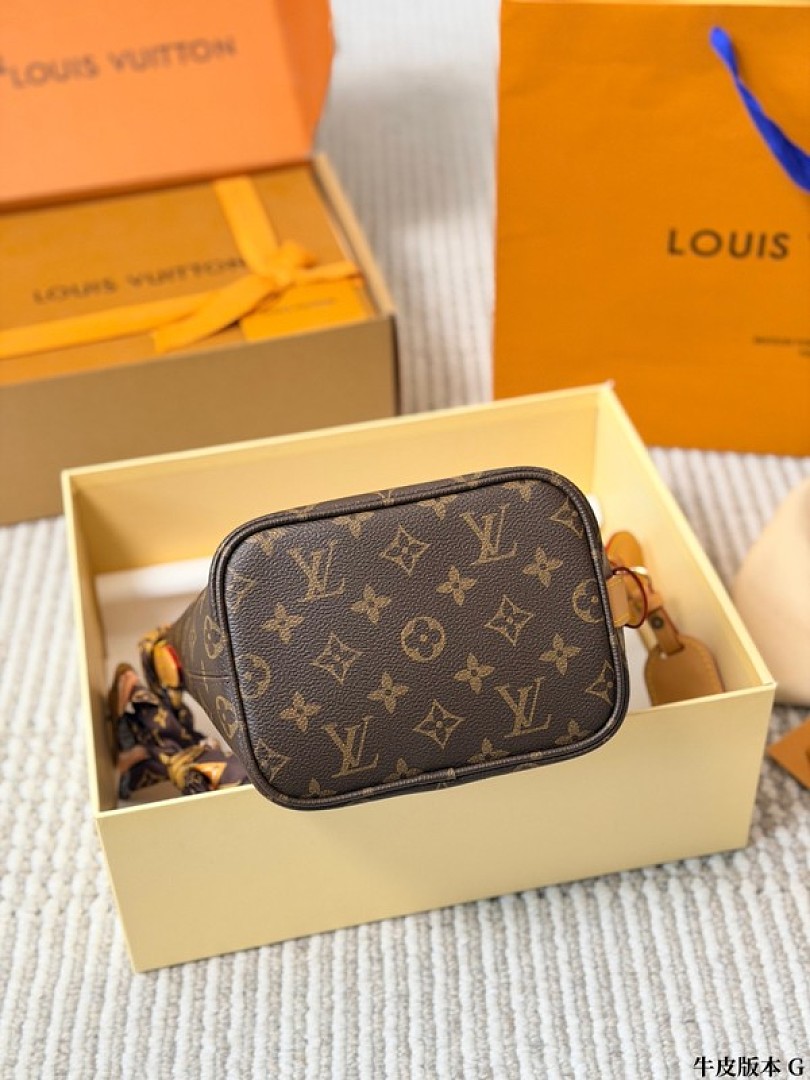Louis Vuitton All In-Style Monogram Bucket Shoulder Bag — Brown & Tan - Image 5