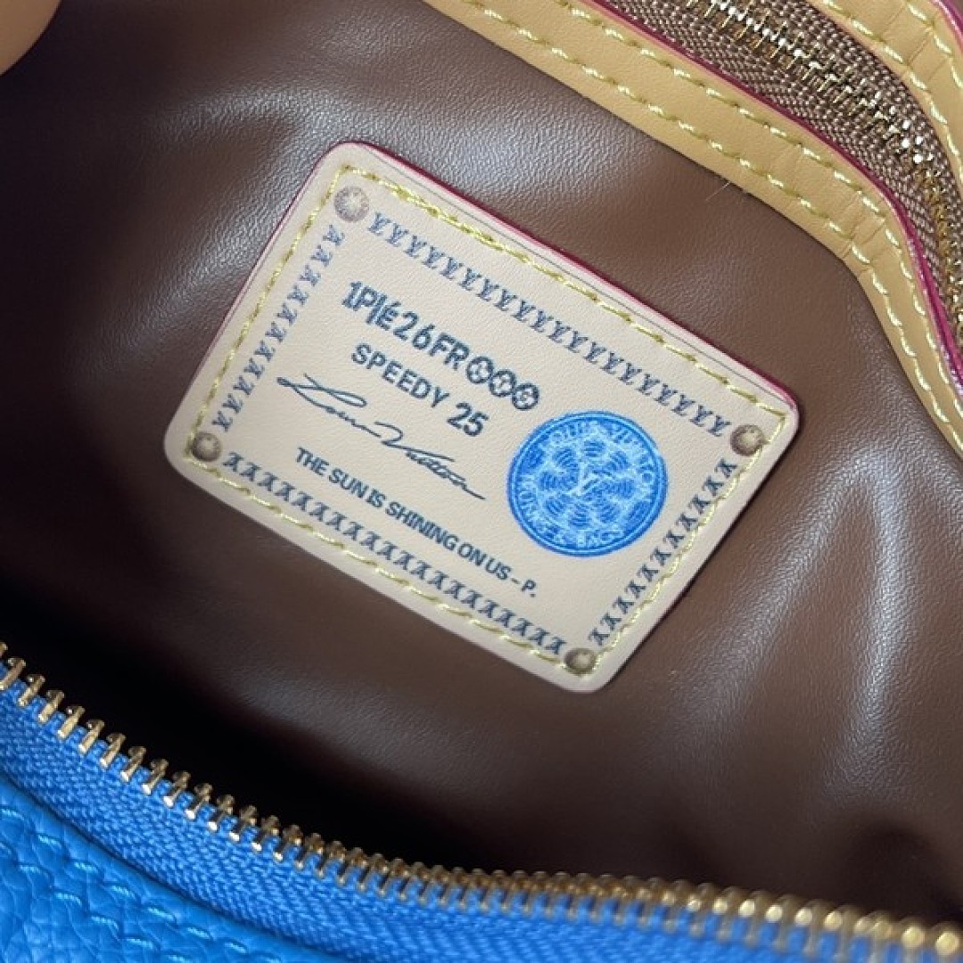 Louis Vuitton Speedy-Style Beaded Bag 25 — Royal Blue - Image 9