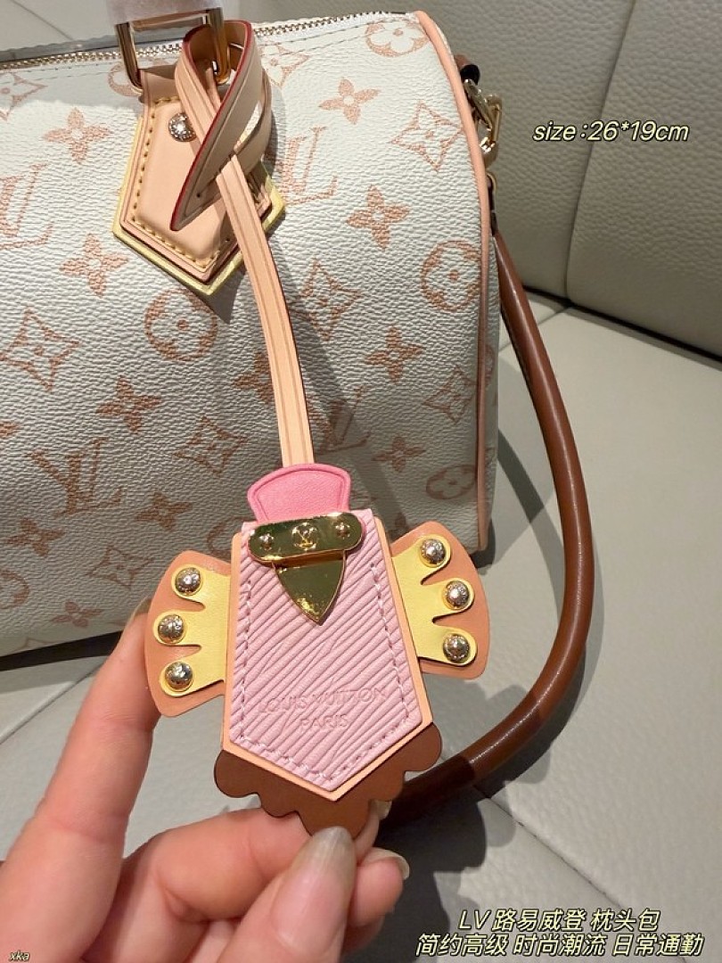 Louis Vuitton Speedy-Style Monogram Bag — Ivory & Tan - Image 6