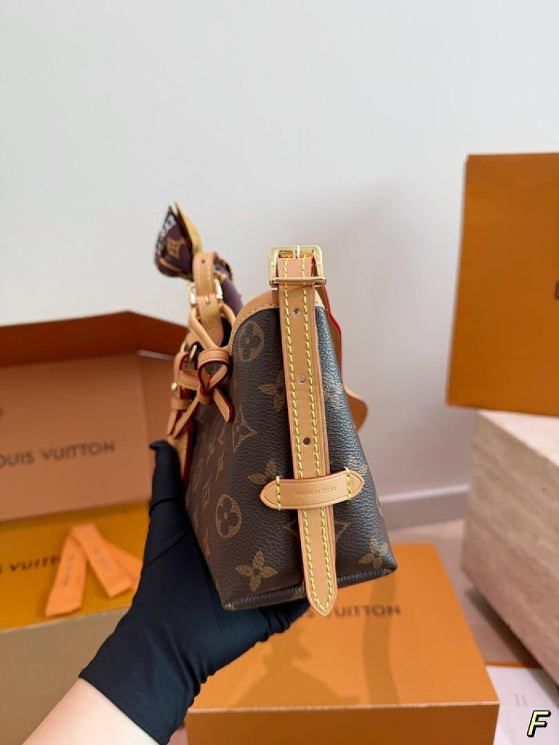 Louis Vuitton Nano Carryall-Style Monogram Bag — Brown & Tan - Image 4