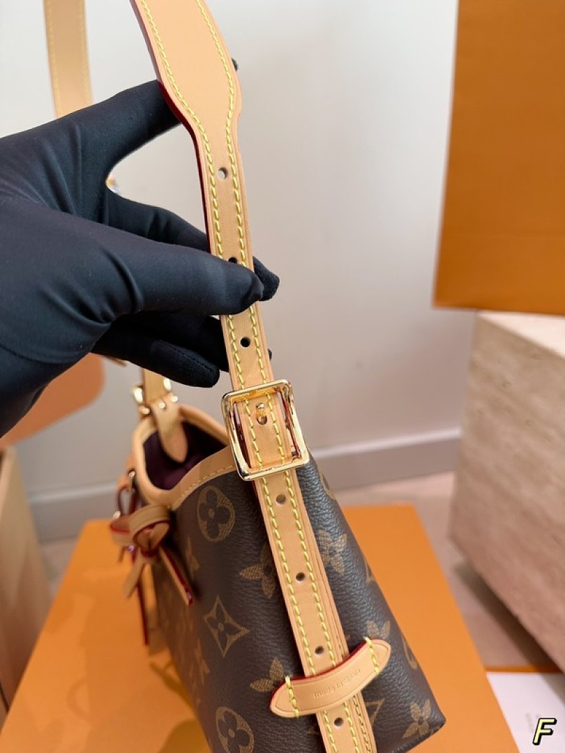 Louis Vuitton Nano Carryall-Style Monogram Bag — Brown & Tan - Image 9