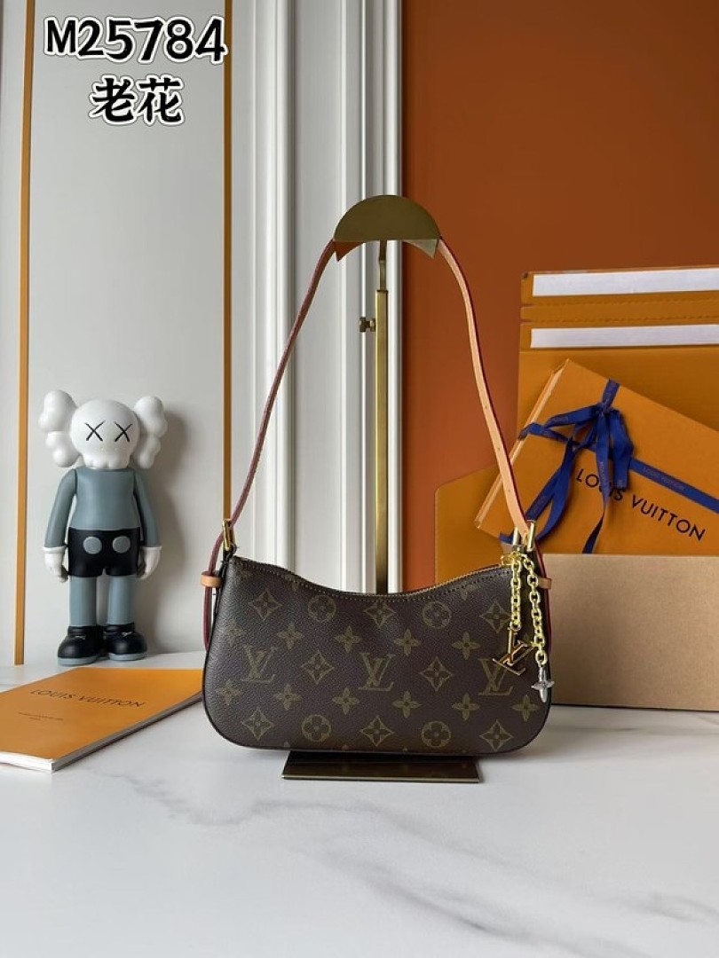 Louis Vuitton Monogram Shoulder Bag — Brown
