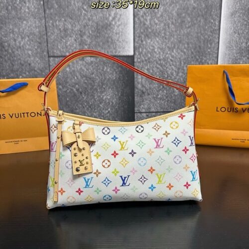 34df6e96c4 Louis Vuitton Carryall-Style Multicolour Monogram Shoulder Bag — White