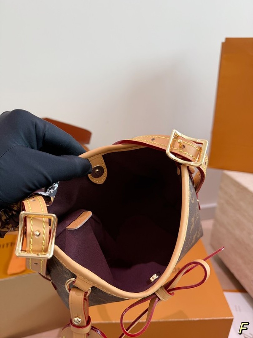 Louis Vuitton Nano Carryall-Style Monogram Bag — Brown & Tan - Image 8