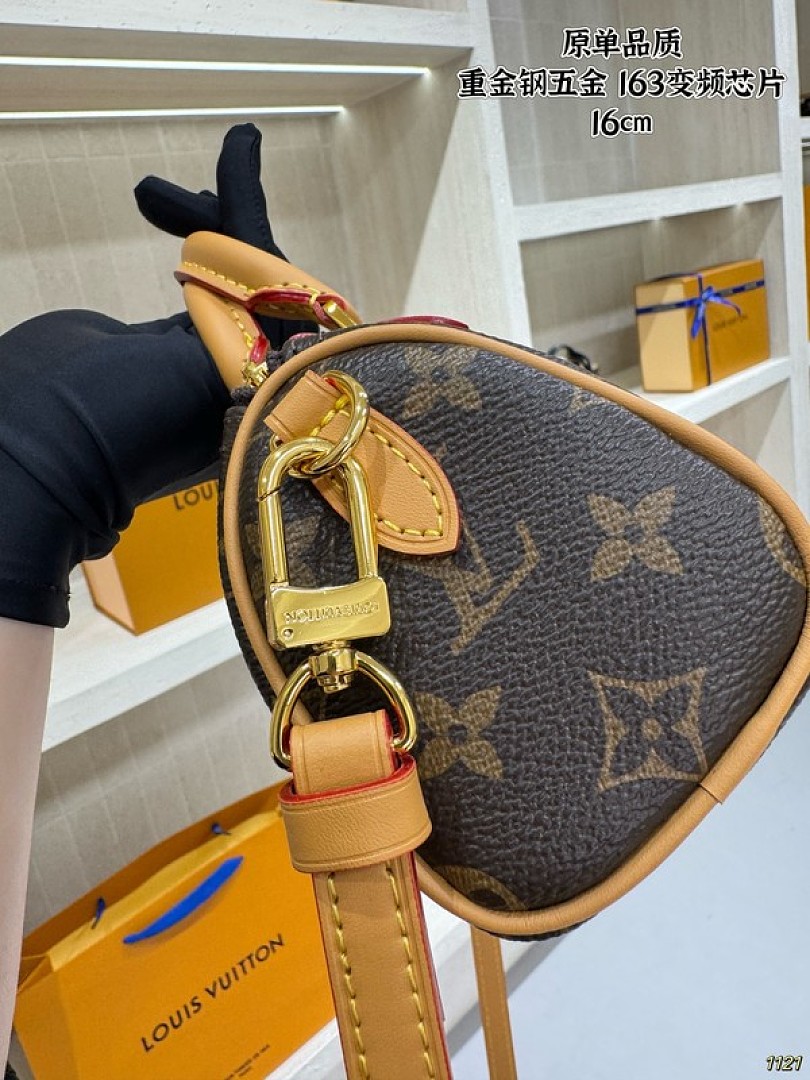 Louis Vuitton Nano Speedy-Style Monogram Bag — Brown - Image 6