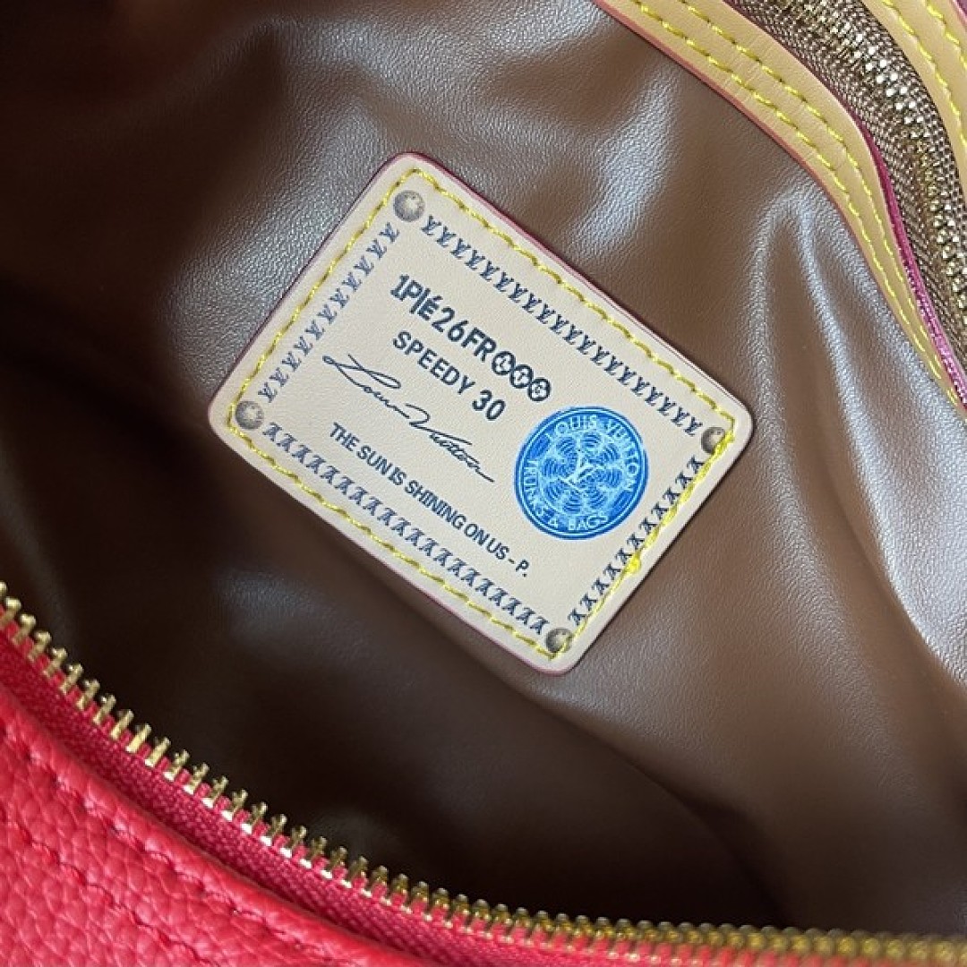 Louis Vuitton Speedy-Style Beaded Bag 30 — Red - Image 9