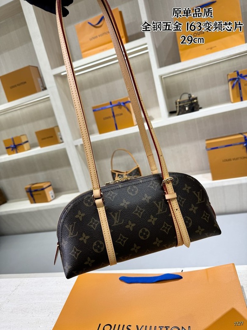 Louis Vuitton Monogram Shoulder Bag — Brown
