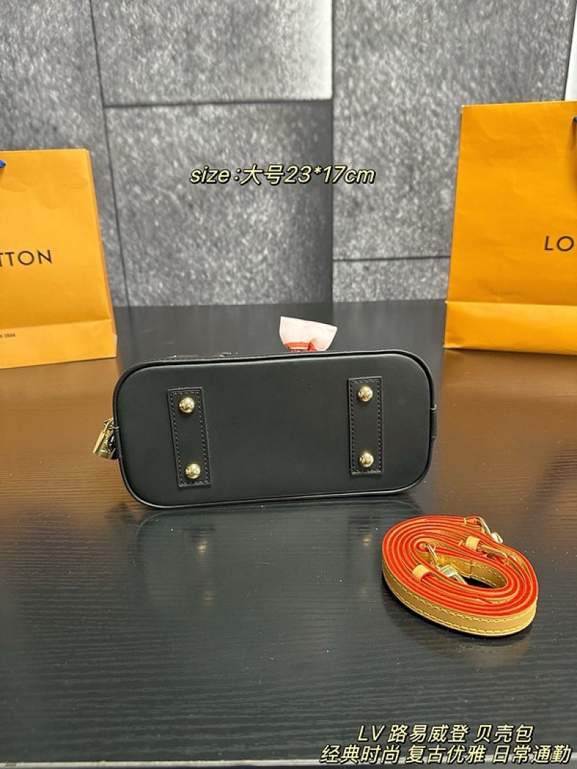 Louis Vuitton Alma-Style Monogram Dome Bag — Ivory & Black - Image 5