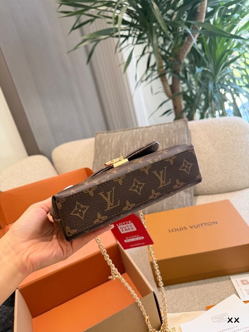 Louis Vuitton Nano Madeleine-Style Monogram Chain Bag — Brown - Image 7