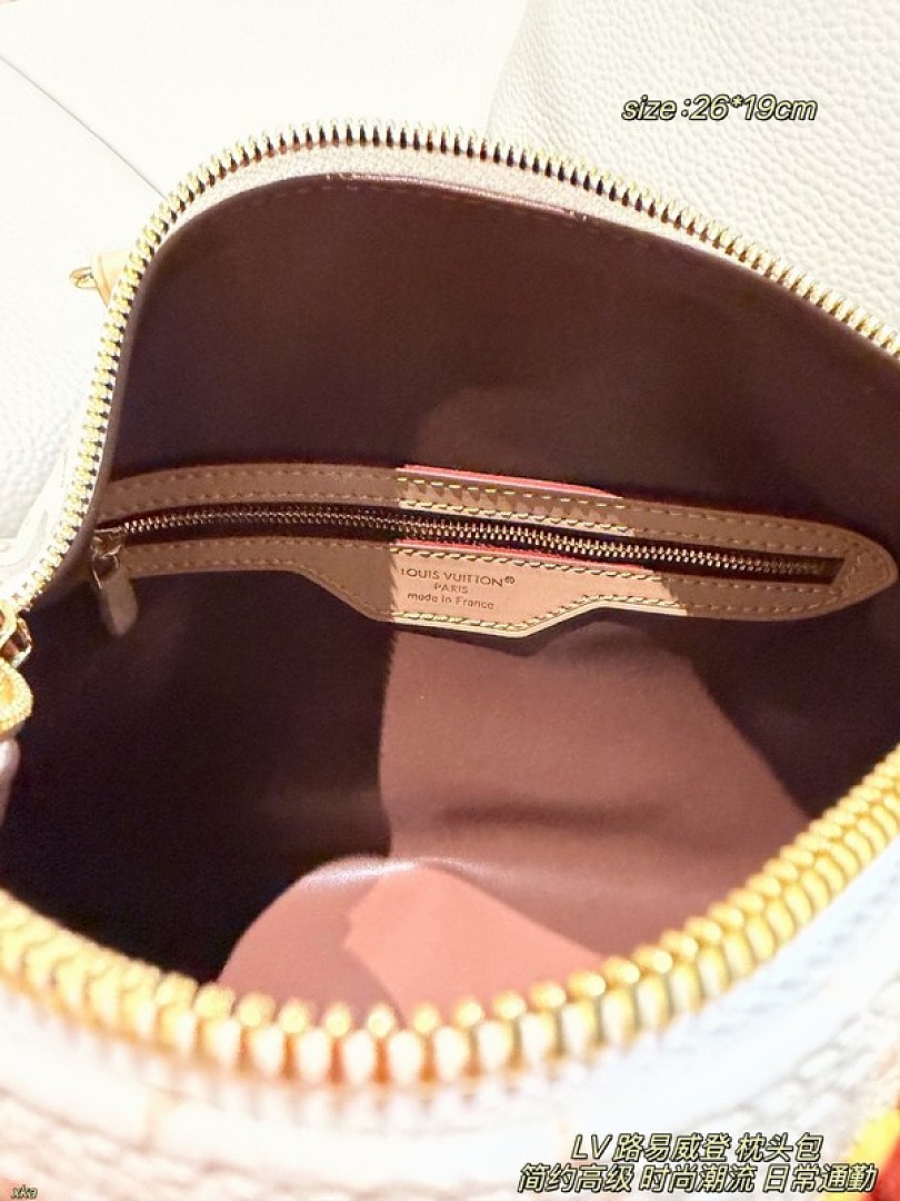 Louis Vuitton Speedy-Style Monogram Bag — Ivory & Tan - Image 9