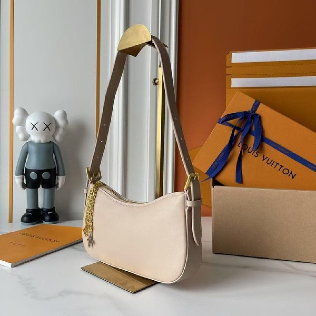 Louis Vuitton Style Shoulder Bag — Taupe - Image 3