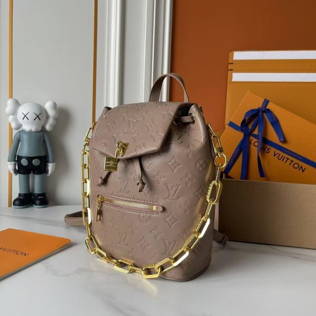 Louis Vuitton Coussin-Style Backpack — Taupe - Image 3