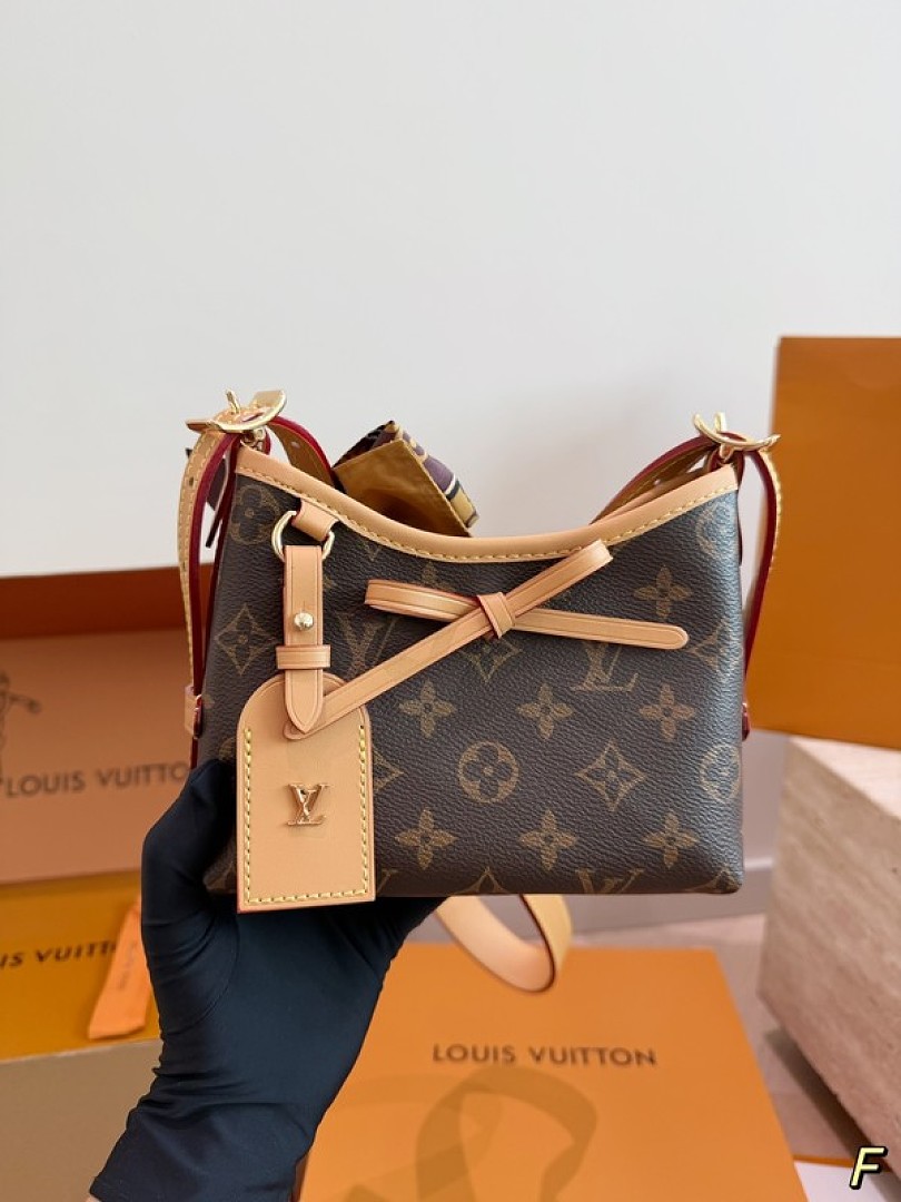 Louis Vuitton Nano Carryall-Style Monogram Bag — Brown & Tan - Image 6