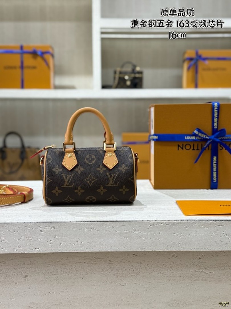 Louis Vuitton Nano Speedy-Style Monogram Bag — Brown - Image 2