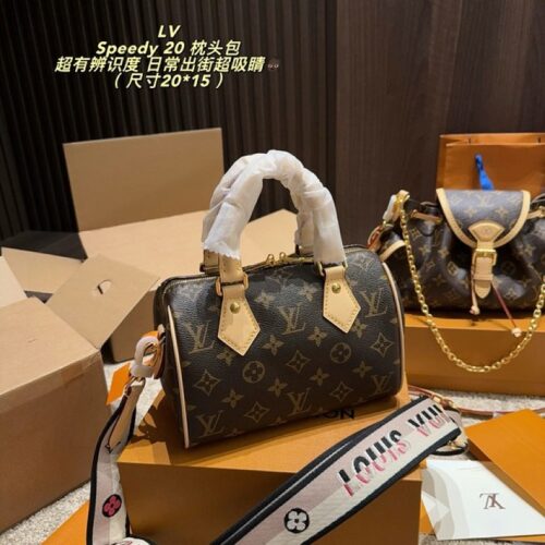 9db2a7fb94 Louis Vuitton Speedy-Style Monogram Bag 20 — Brown